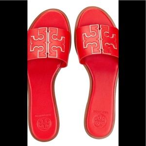 tory burch ines slide red